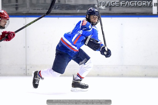 2017-11-29 Hockey Como U17-Valpellice 0831 Andrea Tulliani